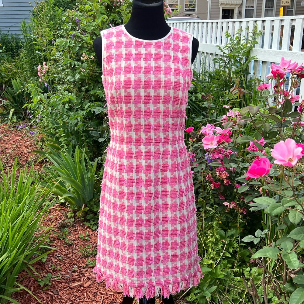 Brooks Brothers Vintage Sleeveless Pink Lined Dress - size 4 - Barbiecore